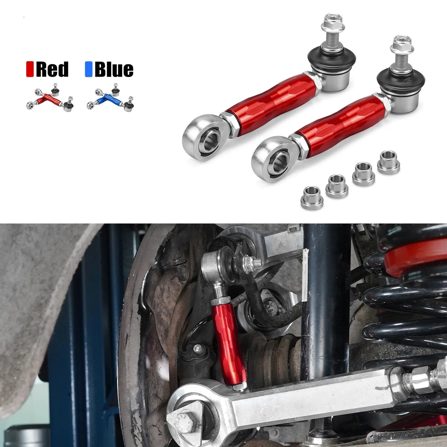 BMW Adjustable Rear Sway Bar End Links – Billet Aluminum (E90 E92 E91 E93 E8X)