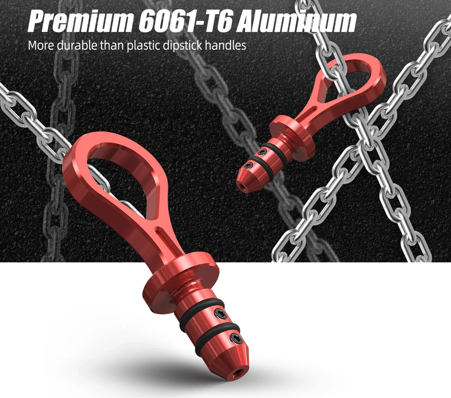 BMW 3 Series E46 / 5 Series E39 / Z4 E85 E86 Billet Aluminum Oil Dipstick Handle M52TU M54 1997 - 2008