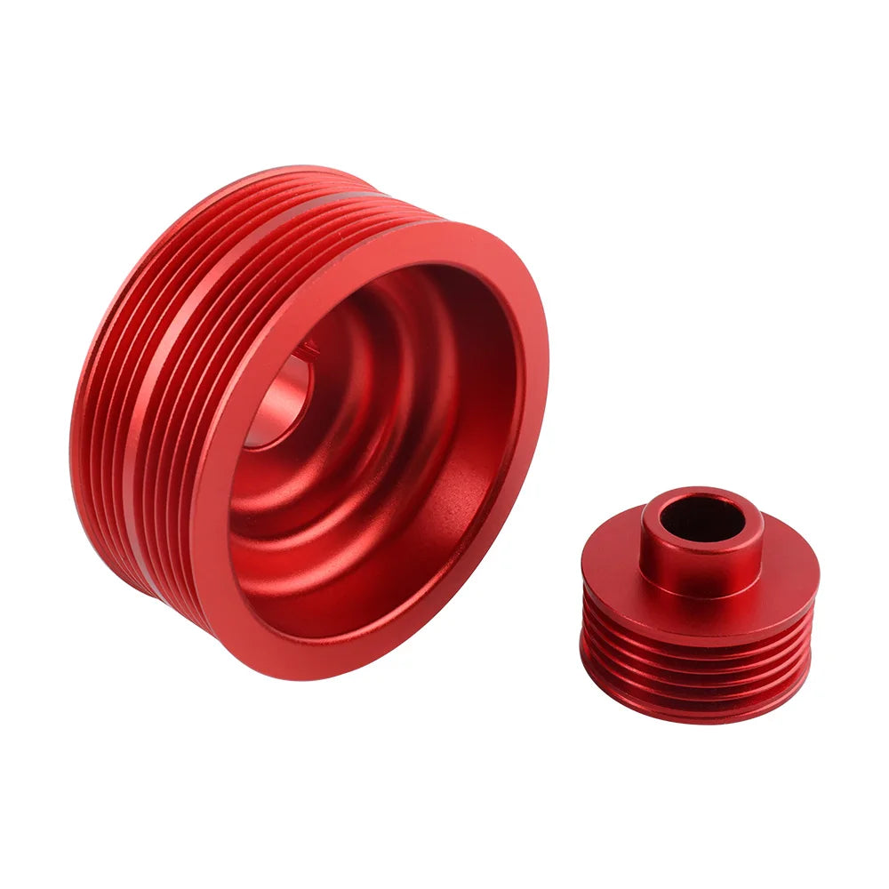Subaru Impreza WRX / STi EJ20 / EJ25 2.0L / 2.5L Lightweight Aluminum Crankshaft Pulley 2002 - 2007 (Version 7 / 8 / 9 / Blue / Red / Black)
