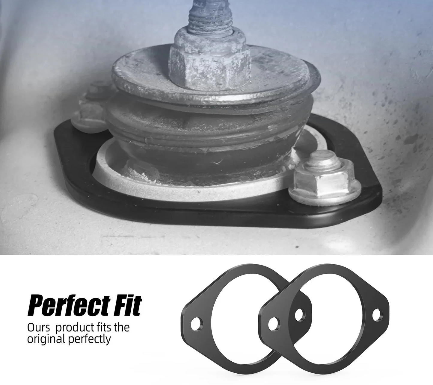 Rear Shock Mount Reinforcement Plates for BMW E30 E36 E46 Z3 Z4 (Steel Upgrade)