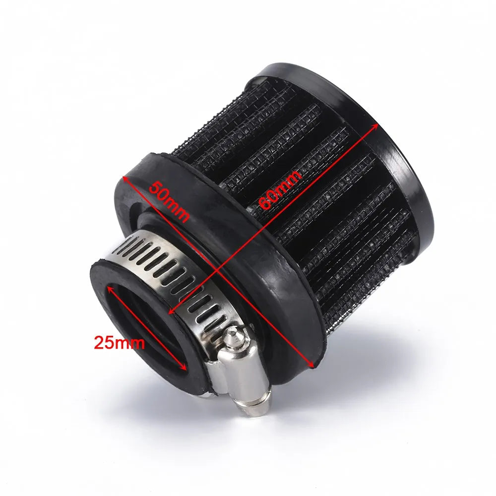 Universal Cone Cold Air Intake Filter (12mm / 25mm) – Reusable & Washable Performance Air Filter