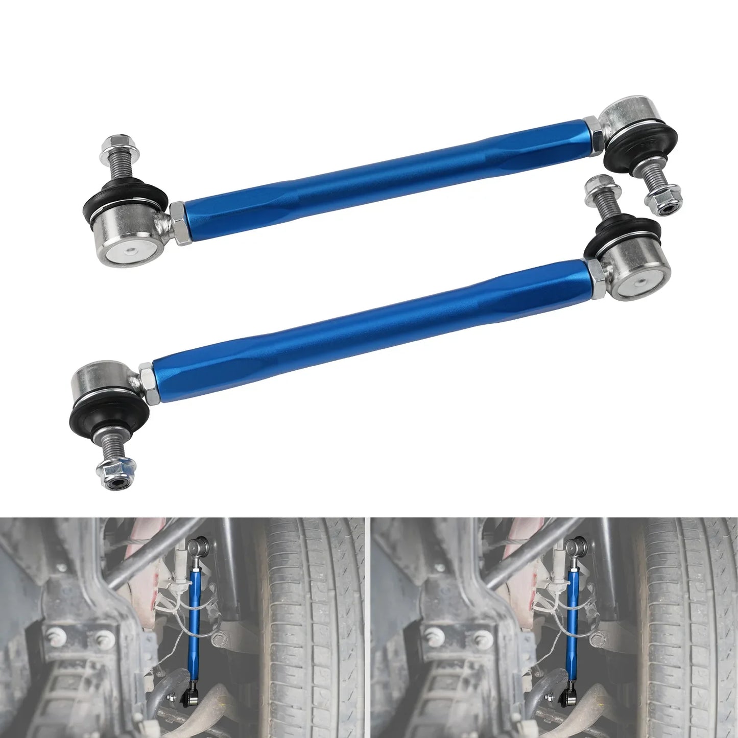 BMW Adjustable Front Sway Bar End Links – Billet Aluminum (E90 E92 E87 E82 E91 E93)