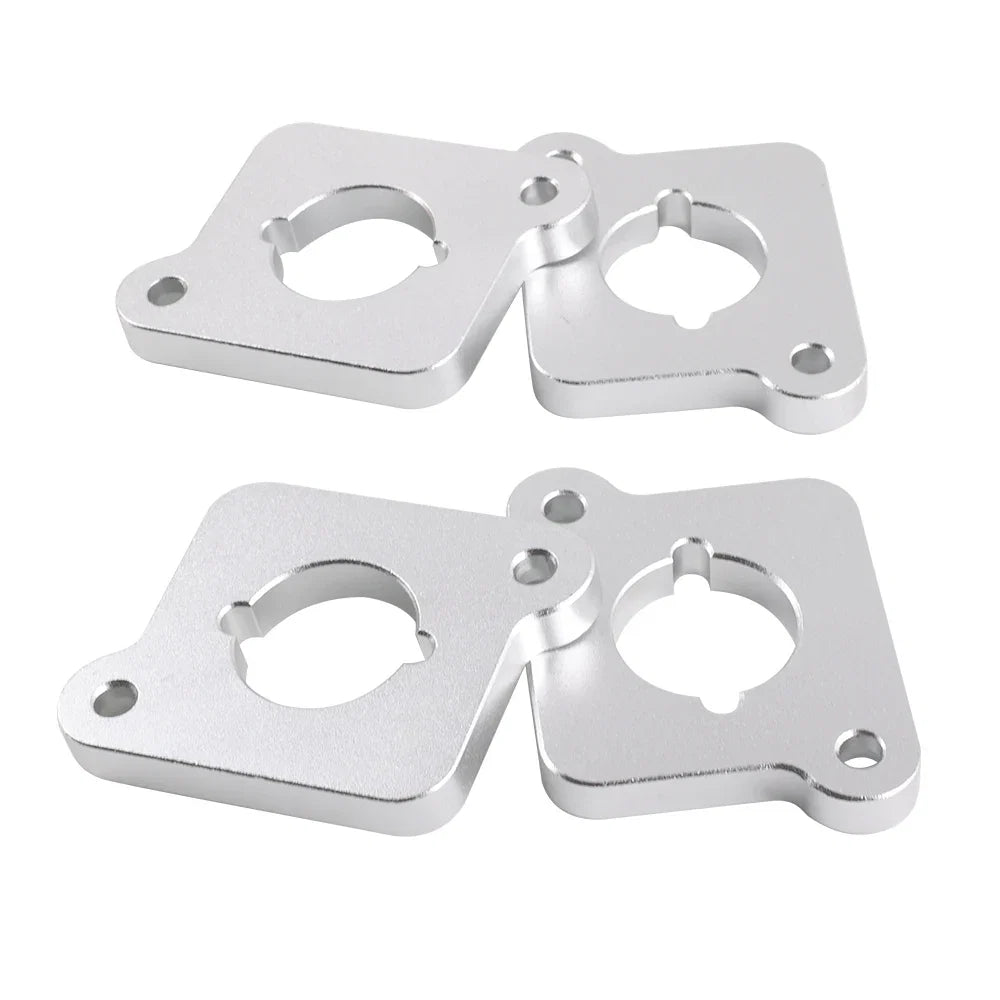 VW / Audi 1.8T 20V to 2.0 TFSI / R8 Coilpack Adapter Plate Set Billet Aluminum (Frosted Silver) for A3 / S3 / A4 / A6 / TT MK1 / Golf MK4 / GTI / Jetta / Beetle / Passat 1996 - 2011