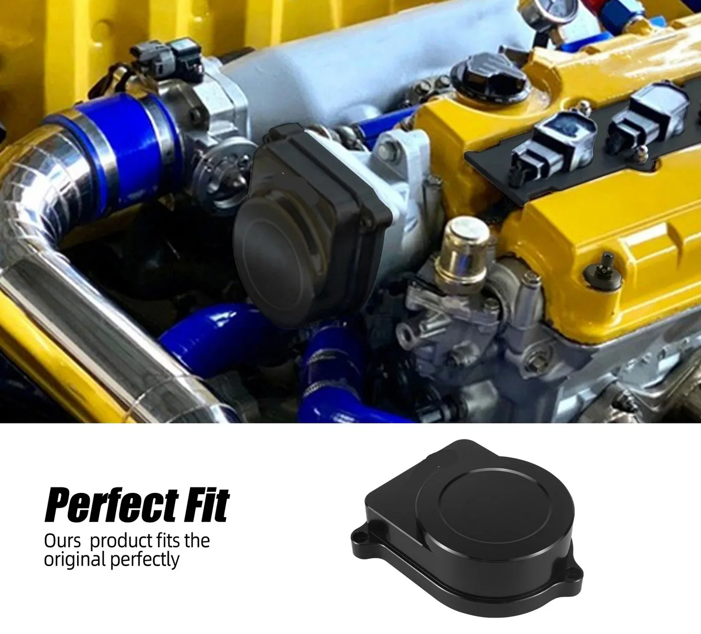 Honda Civic / Civic Si / Del Sol Si / Prelude & Acura Integra LS / RS B / D / H Series COP Distributor Cap Plate Kit Billet Aluminum (Replaces TD41U / TD42U / TD44U / TD46U / TD55U / TD61U / TD73U / TD74U / TD81U)