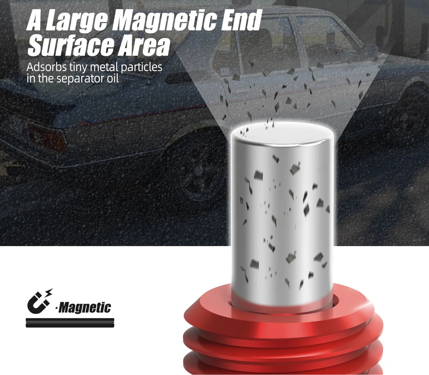 BMW Universal Magnetic Engine Oil Sump Drain Plug M12 x 1.5 Thread (Fits E30 / E36 / E39 / E46 / E60 / E70 / E82 / E90 / E92 / F10 / F30 / F80 M3 / F82 M4 / Z3 / Z4 + MINI / Replaces 11137535106 / 11131273093)