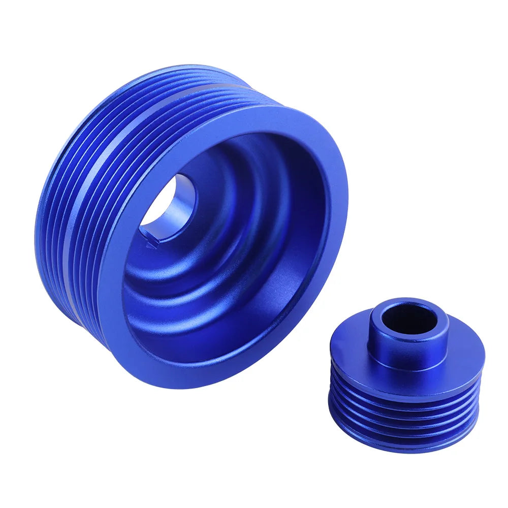 Subaru Impreza WRX / STi EJ20 / EJ25 2.0L / 2.5L Lightweight Aluminum Crankshaft Pulley 2002 - 2007 (Version 7 / 8 / 9 / Blue / Red / Black)