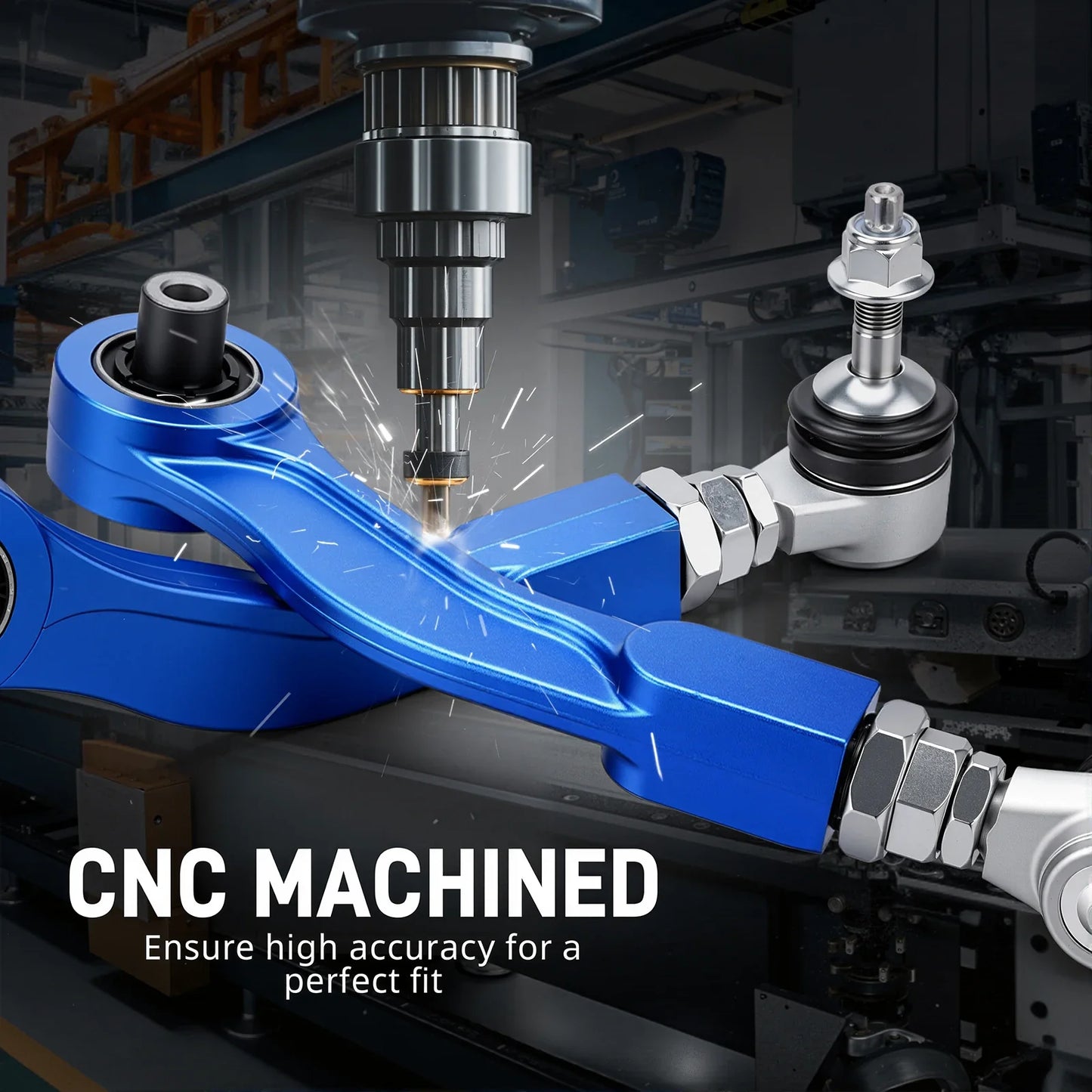 BMW E60 / E61 5 Series & E63 / E64 6 Series Adjustable Rear Upper Camber Control Arms 2003 - 2010 (Includes M5 / M6 / Replaces 33306772241 / 33306772242 / 33326774793 / 33306774794)