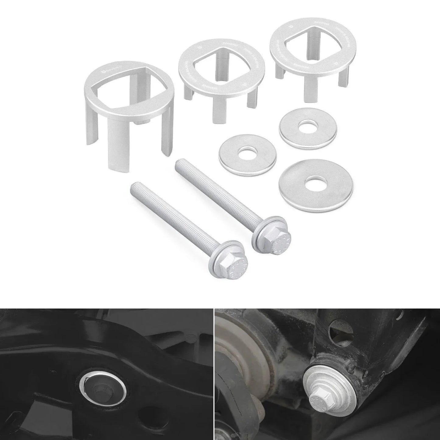 BMW E81 / E82 / E87 / E88 1 Series & E90 / E91 / E92 / E93 3 Series Billet Aluminium Rear Differential Mount Insert Kit 2005 - 2013 (Excludes 1M / M3)
