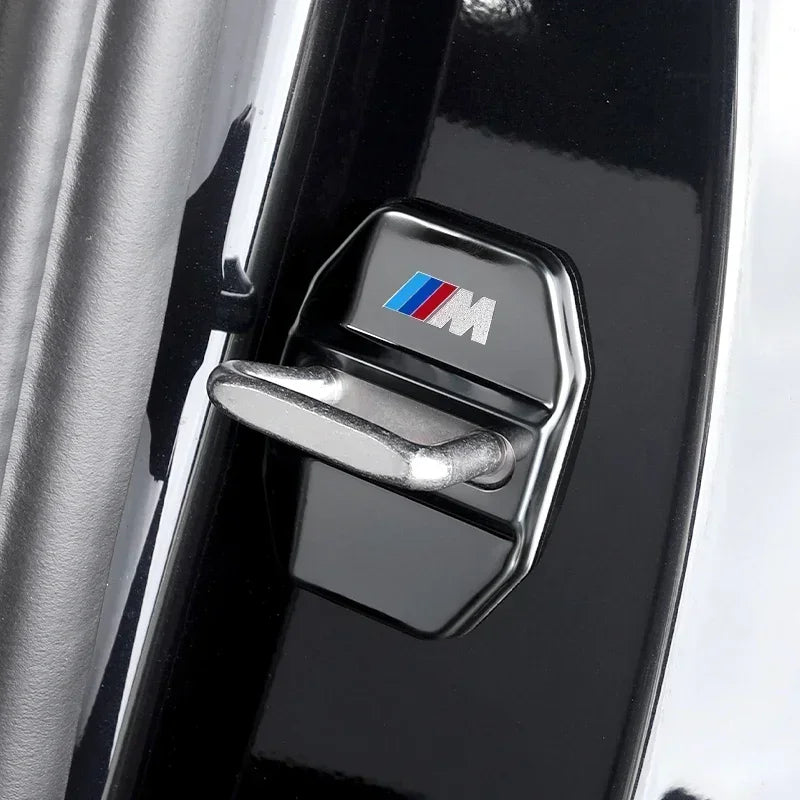 BMW Carbon Fiber Car Door Lock Cover Sticker Set (4-Piece) for E30 / E36 / E39 / E46 / E60 / E70 / E87 / E90 / E91 / F10 / F20 / F30