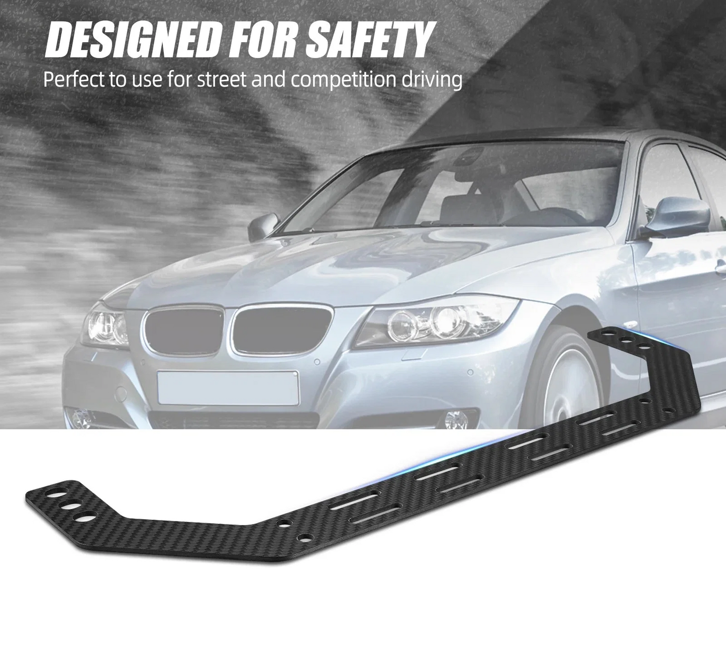 BMW 3 Series E90 E91 E92 E93 Carbon Fiber Fire Extinguisher Seat Mount Holder Bracket 2005 - 2013