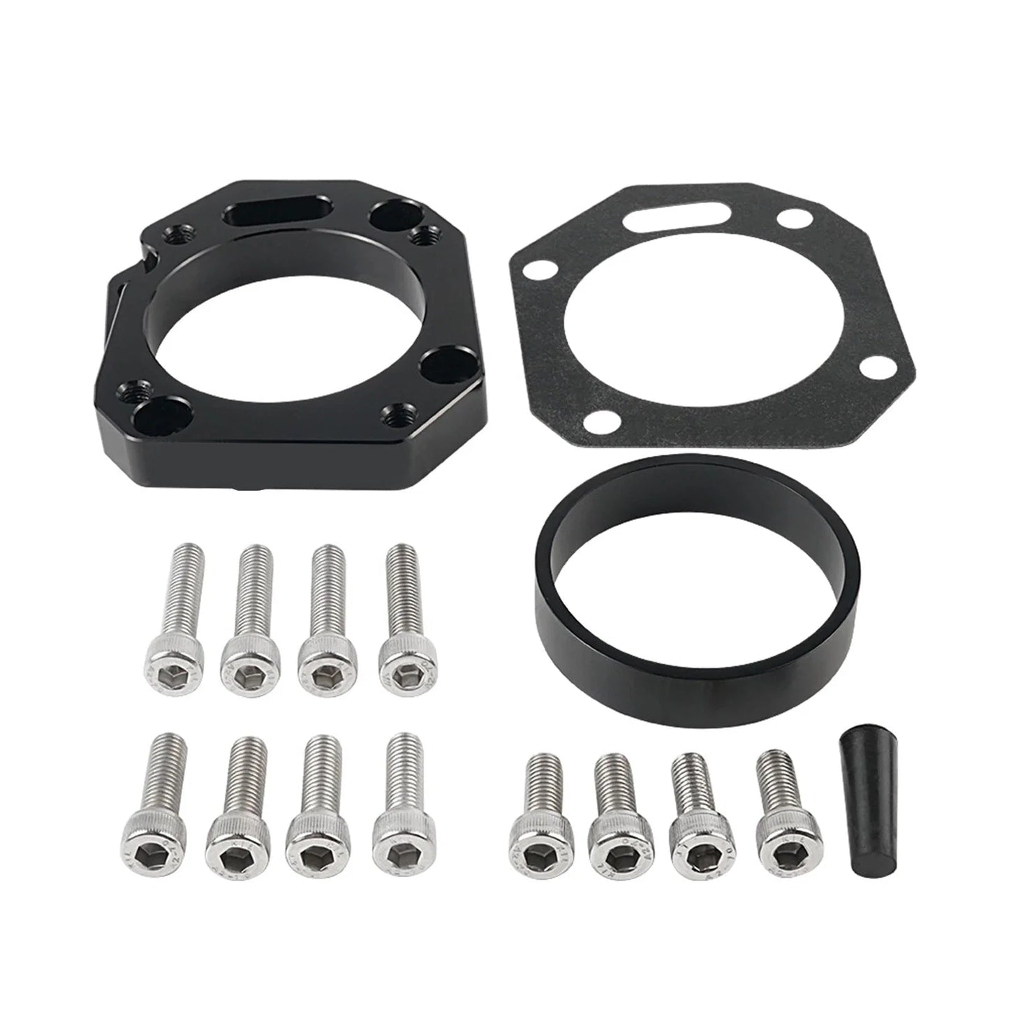 Honda K20 / K24 K-Series Engine Billet Aluminium RBC / RRC Dual Throttle Body Adapter (62mm / 70mm Dual Bore)