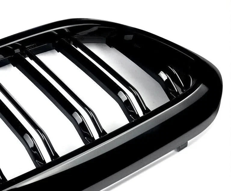 Gloss Black Double Slat Kidney Grille for BMW 5 Series G30 G31 520i 530i 540i M5 (2017–2020) – Front Racing Grilles Upgrade