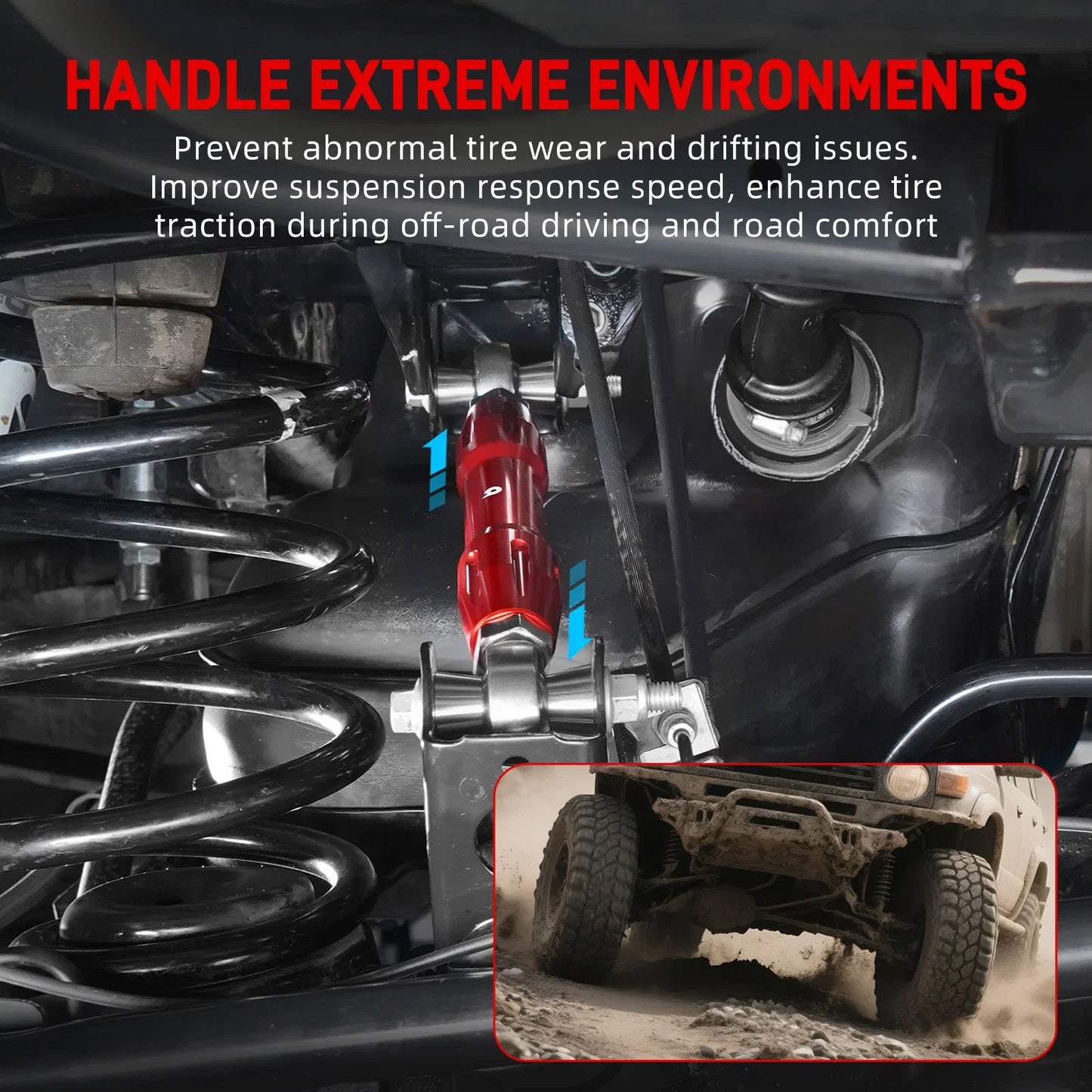 Toyota 4Runner Billet Aluminum Rear Upper Adjustable Control Arms 2010 - 2024 (On-Vehicle Adjustable -5mm / +20mm / Replaces 48710-60160)