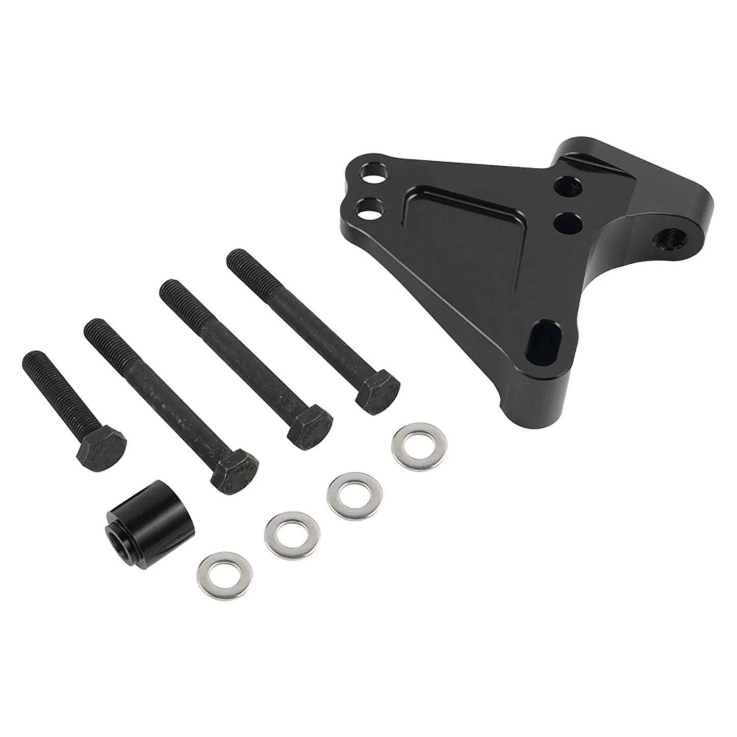 Honda Civic Si / CR-V / K-Swap K20 K24 Black Billet Aluminum K-Series Engine Block Bracket Passenger Side 2002 - 2006