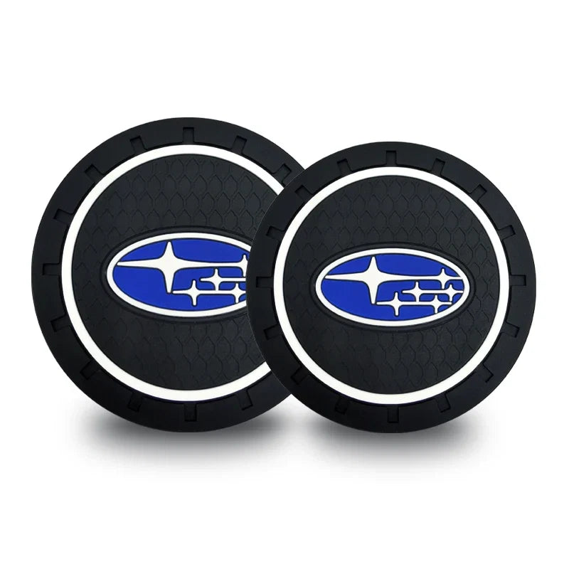 Subaru Silicone Anti-Slip Car Cup Holder Coaster 2-Piece Set for Forester / Impreza / Outback / Legacy / Tribeca / WRX / XV
