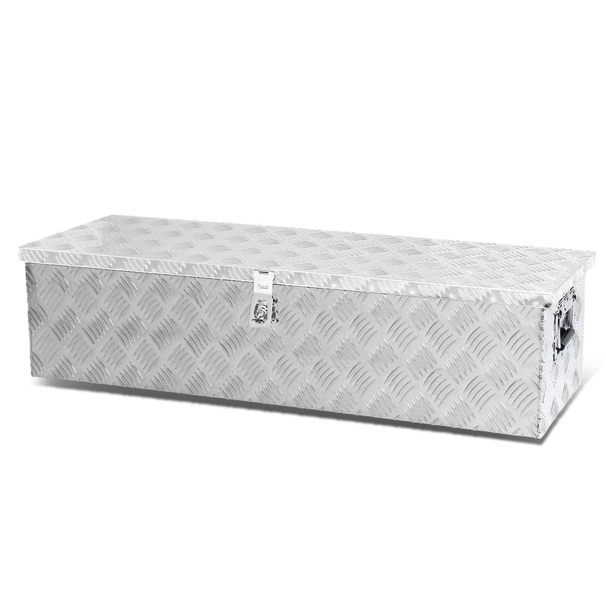 Universal Truck Trailer Tool Box w/ Lock & Key Aluminum 39x13x10