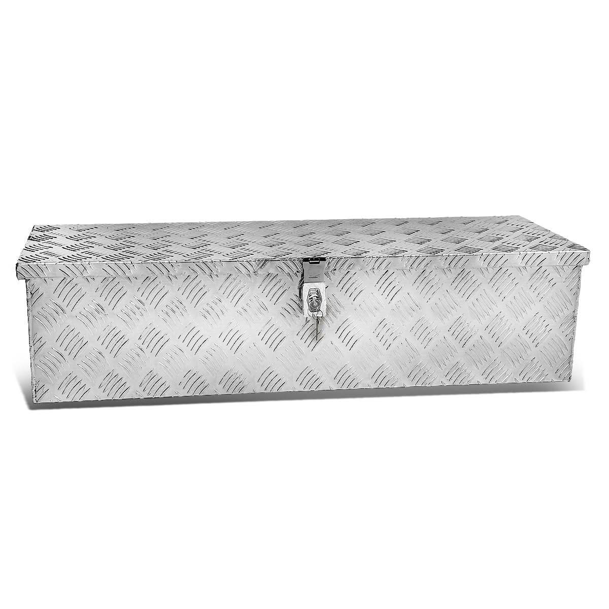 Universal Truck Trailer Tool Box w/ Lock & Key Aluminum 39x13x10