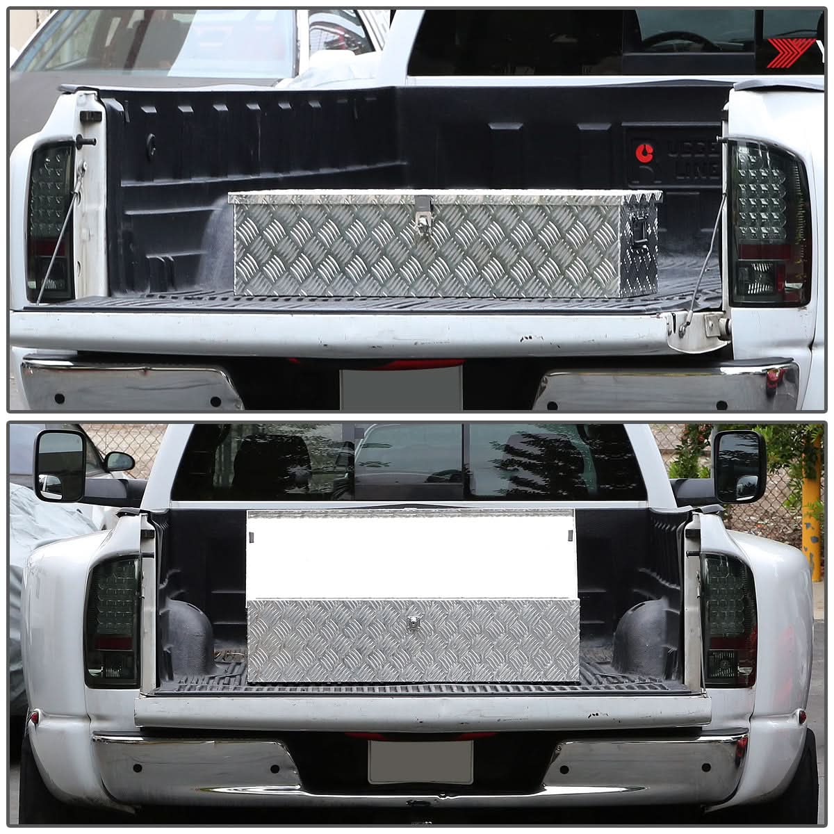 Universal Truck Trailer Tool Box w/ Lock & Key Aluminum 39x13x10