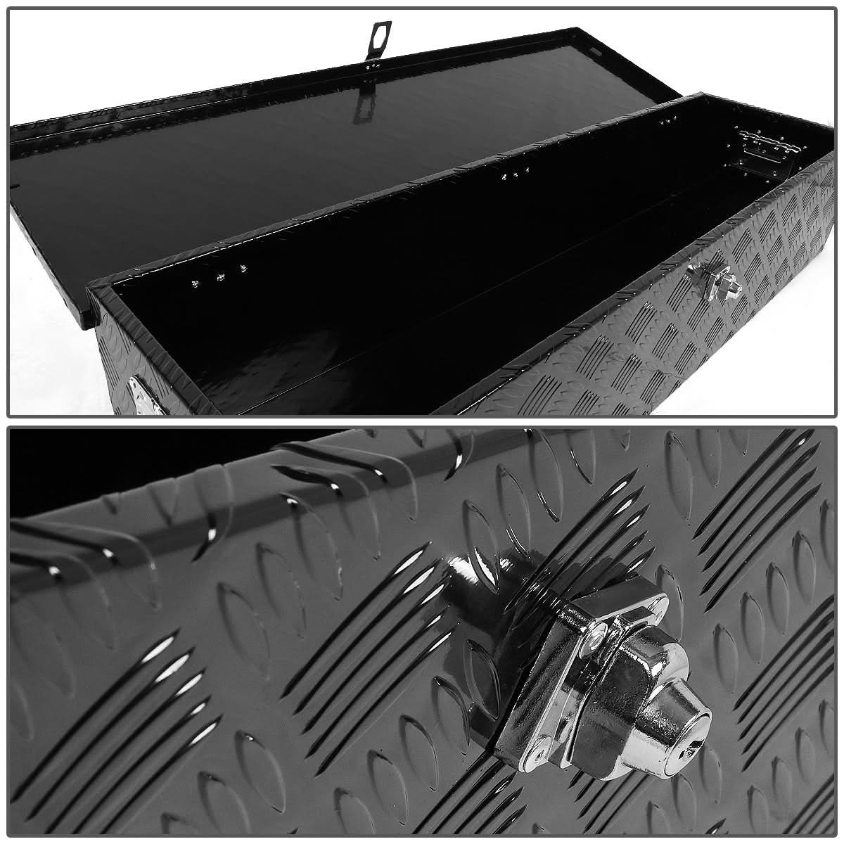Universal Truck Trailer Tool Box w/ Lock 39x13x10 Aluminum