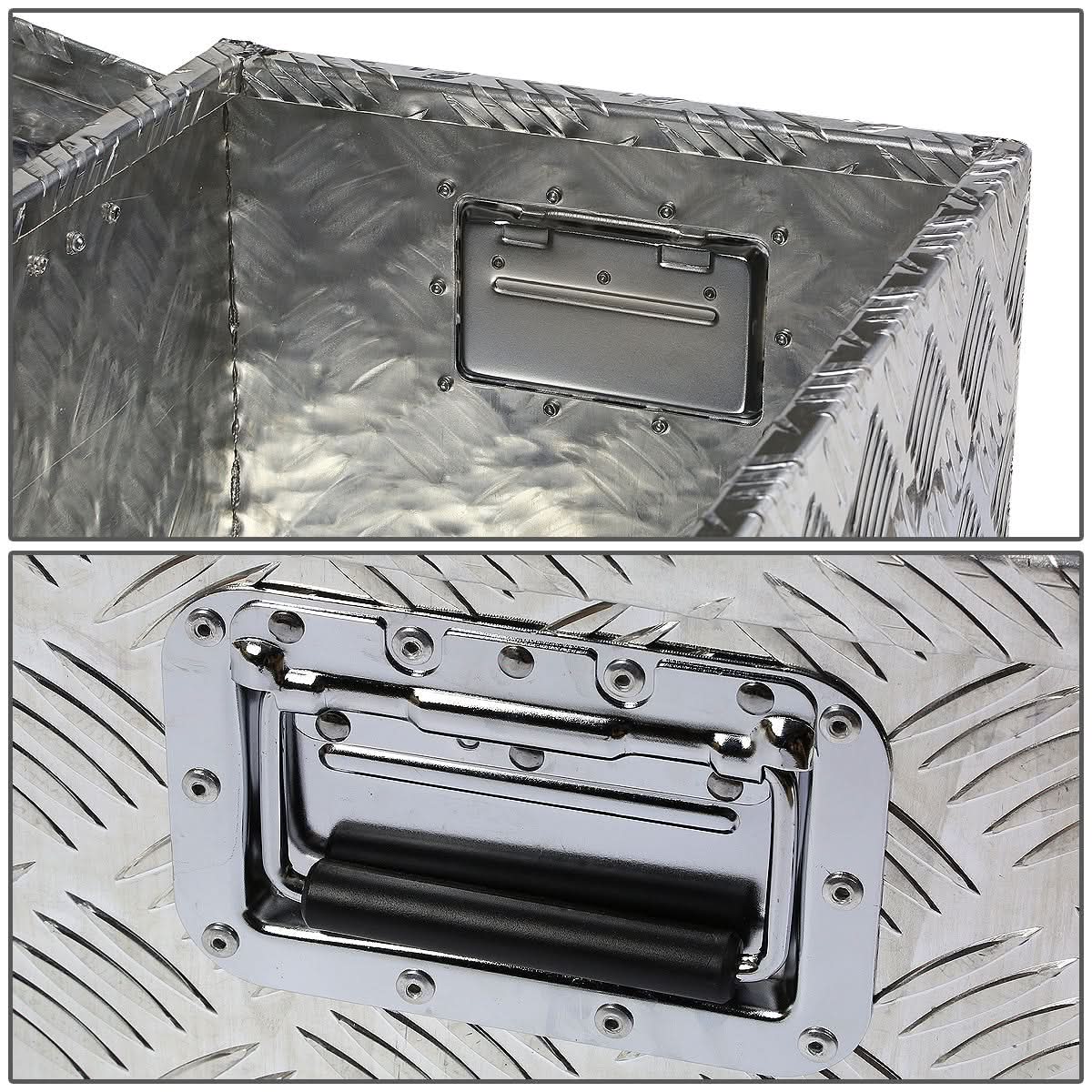 Universal Truck Trailer Tool Box with Lock Aluminum 50x13x10