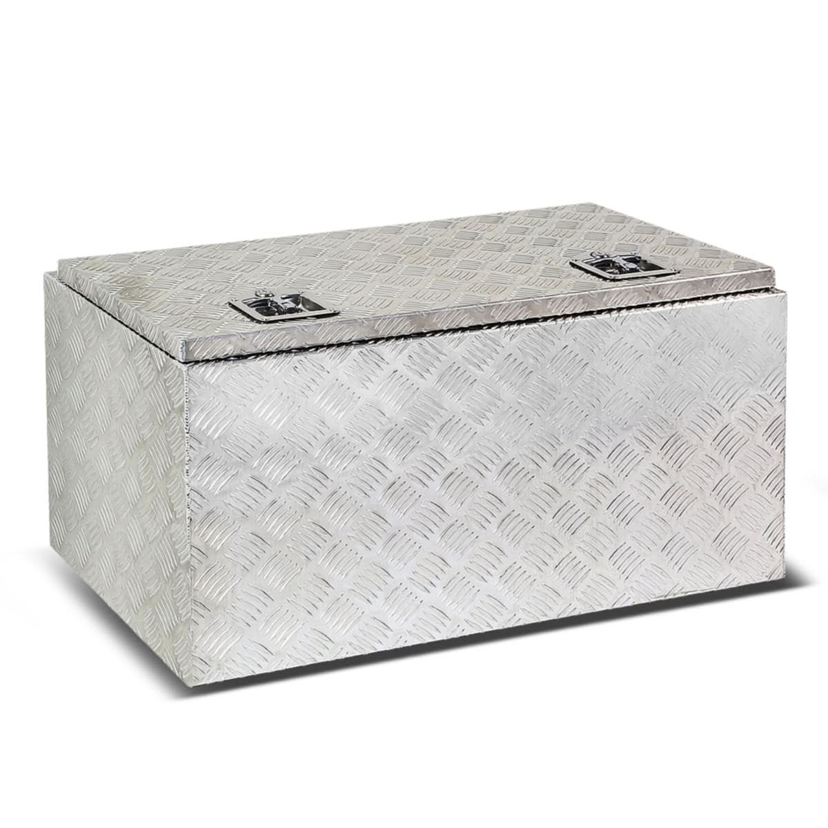 Universal Truck Trailer Tool Box w/ Lock 30x18x17 Aluminum