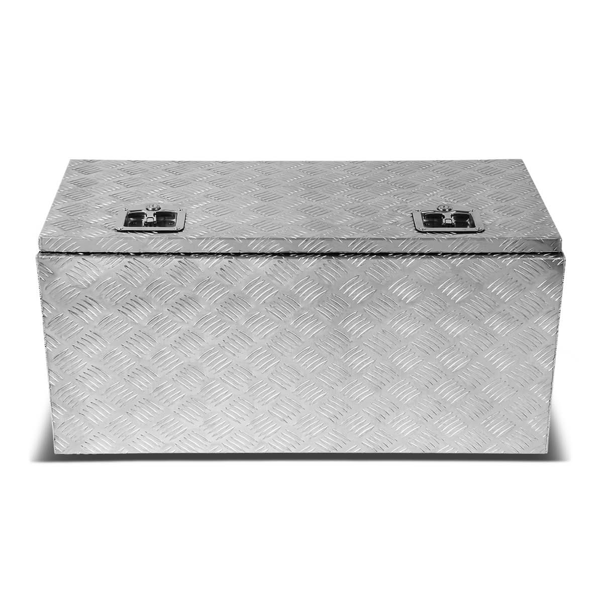 Universal Truck Trailer Tool Box w/ Lock 30x18x17 Aluminum