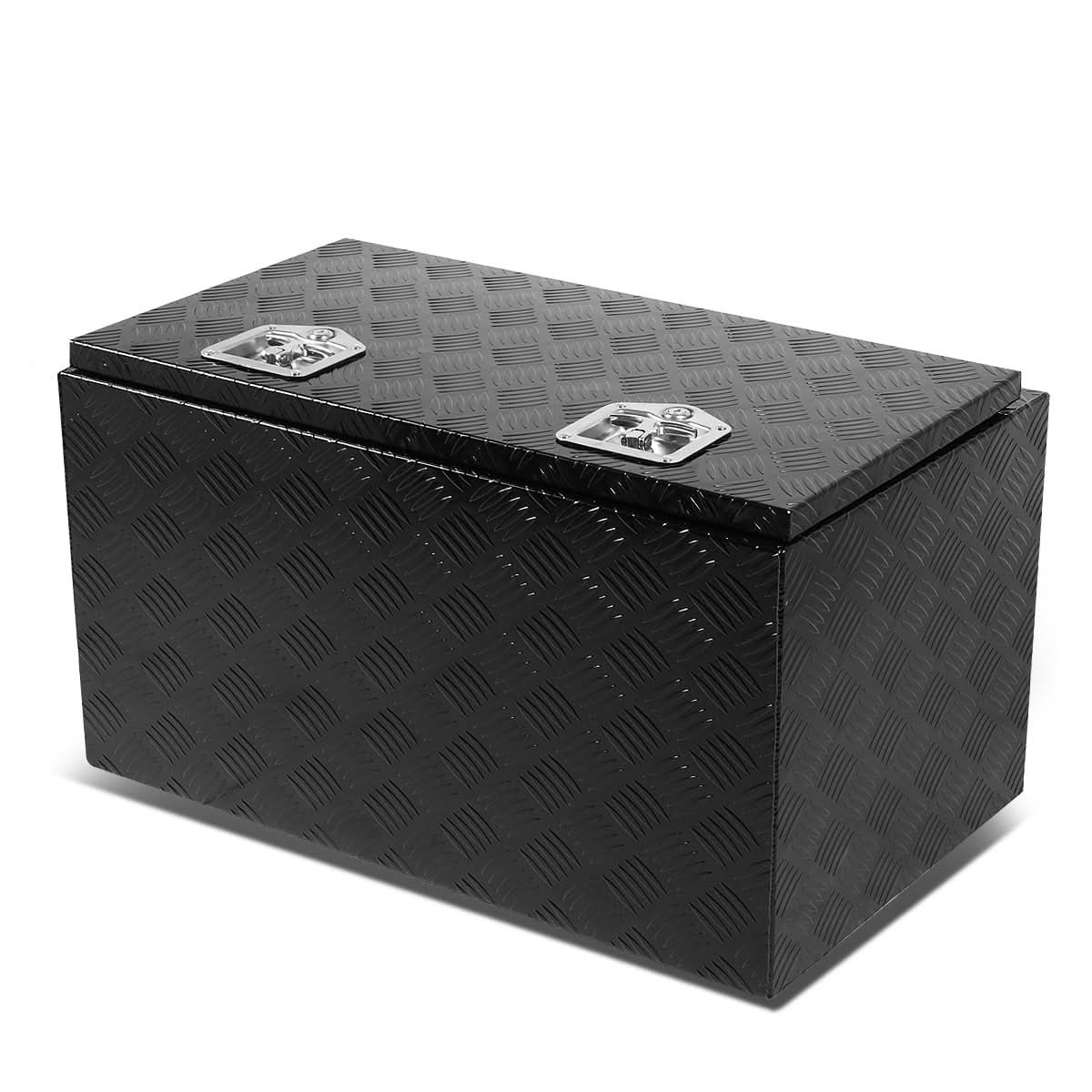 Universal Truck Trailer Tool Box w/ Lock & Key 30x18x17 Aluminum