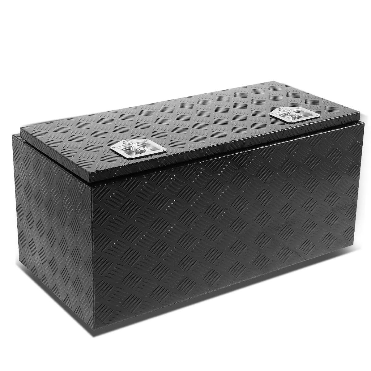 Universal Truck Trailer Tool Box w/ Lock 36x18x17 Aluminum