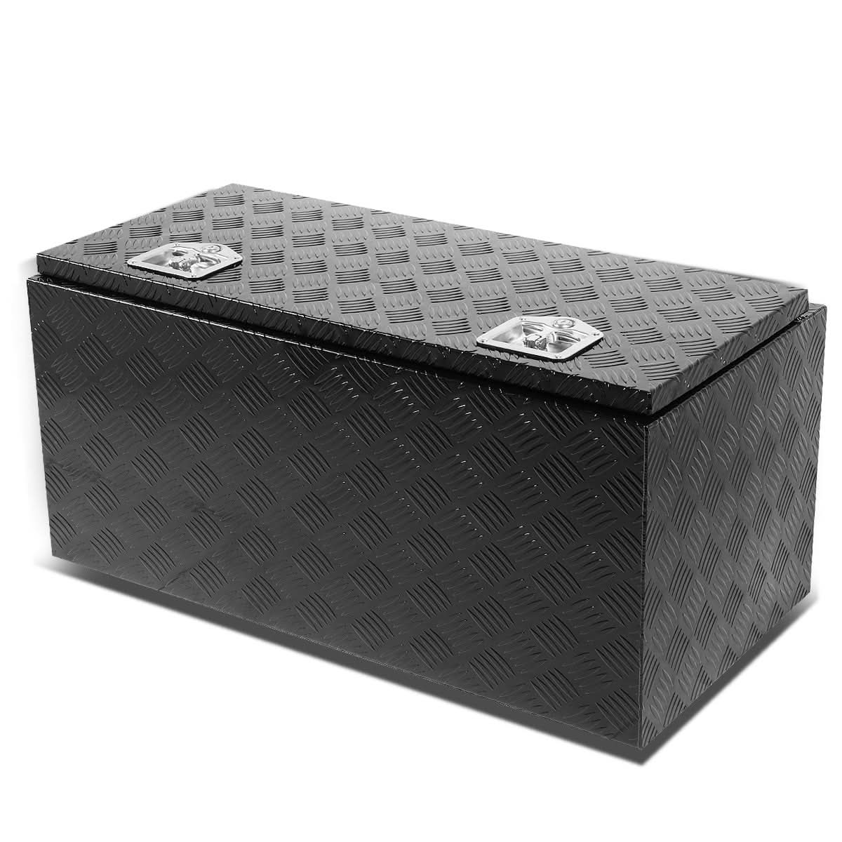 Universal Truck Trailer Tool Box w/ Lock 36x18x17 Aluminum