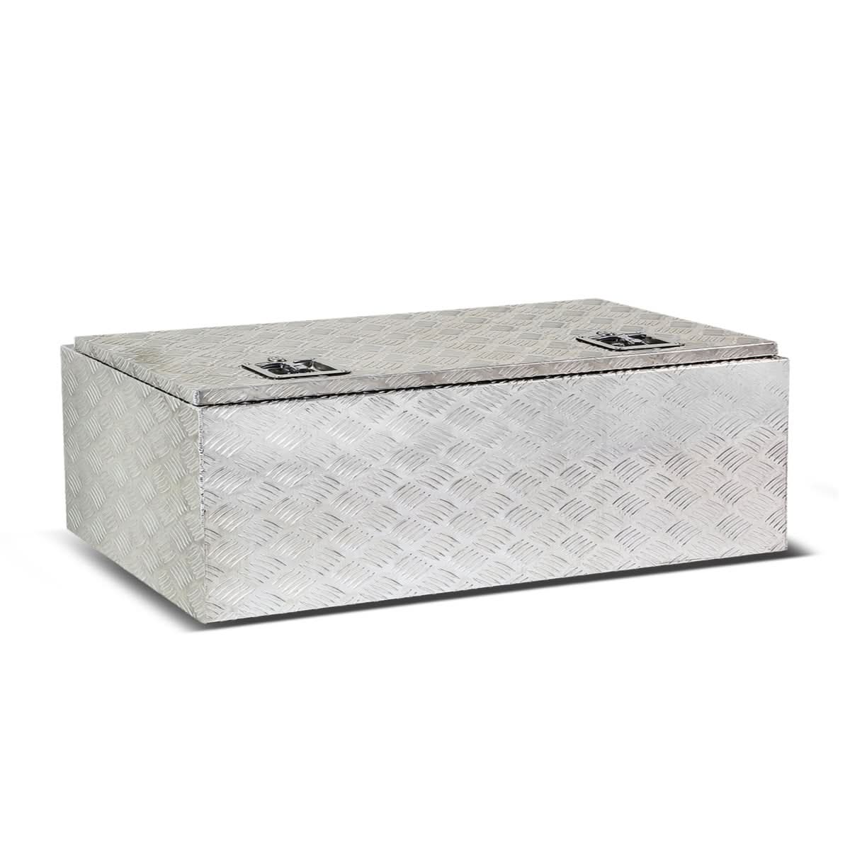 Universal Truck Trailer Tool Box w/ Lock & Key Aluminum 42x18x17