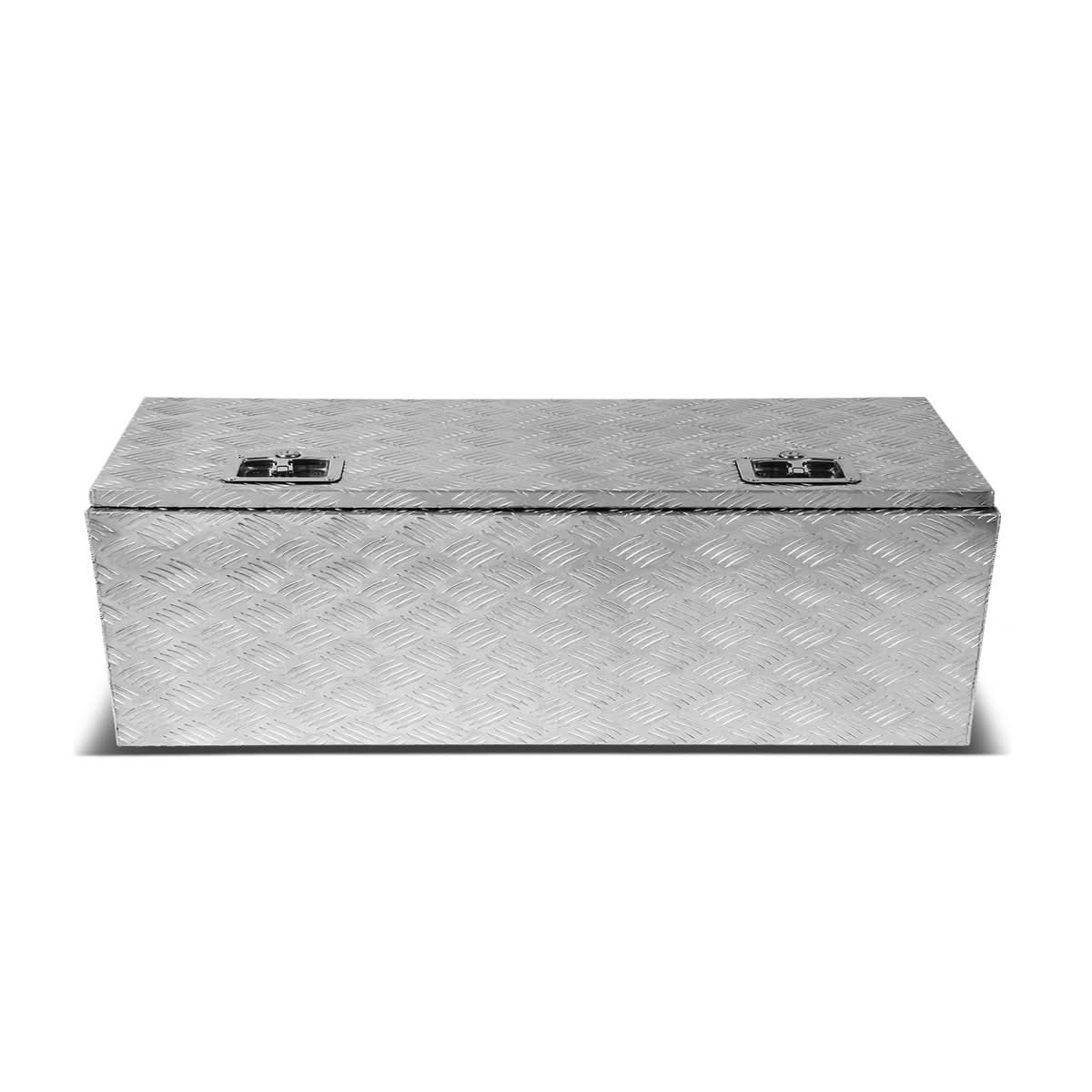Universal Truck Trailer Tool Box w/ Lock & Key Aluminum 42x18x17