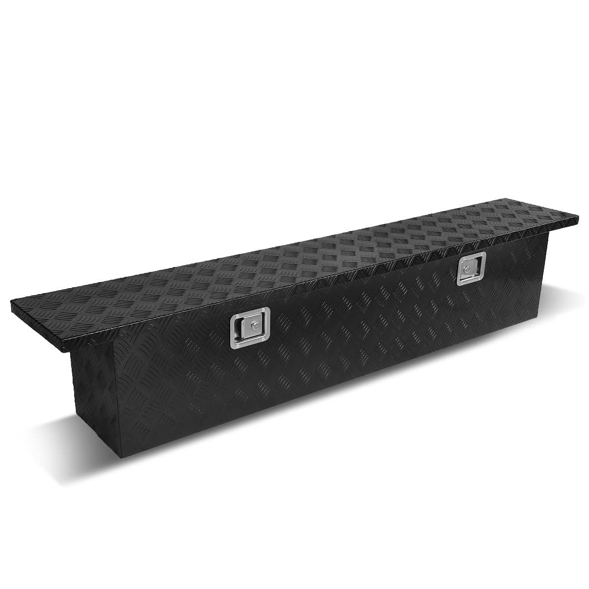 69" Crossover Truck Tool Box with Lock - Aluminum