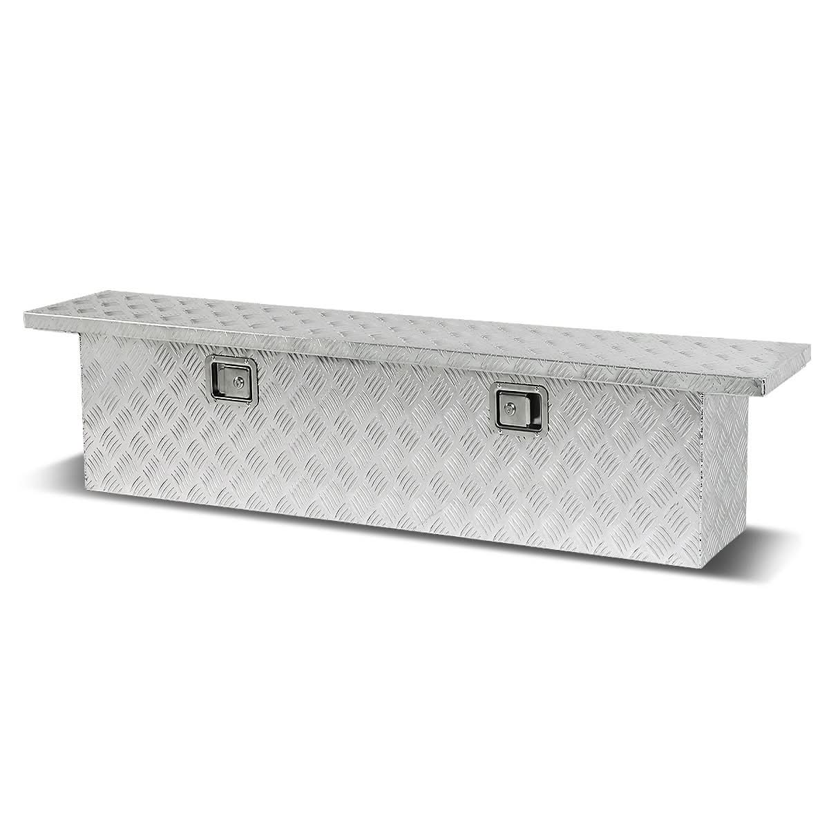Aluminum Crossover Truck Tool Box with Lock - 69" x 12" x 15.5"