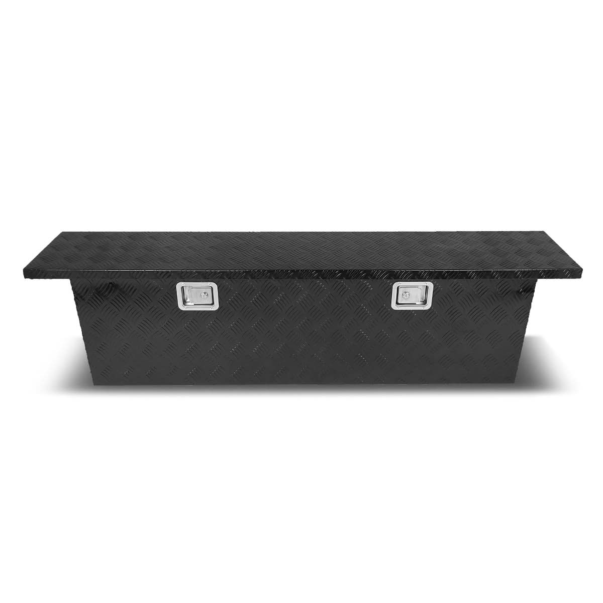 69" Crossover Truck Tool Box with Lock & Key Aluminum Black