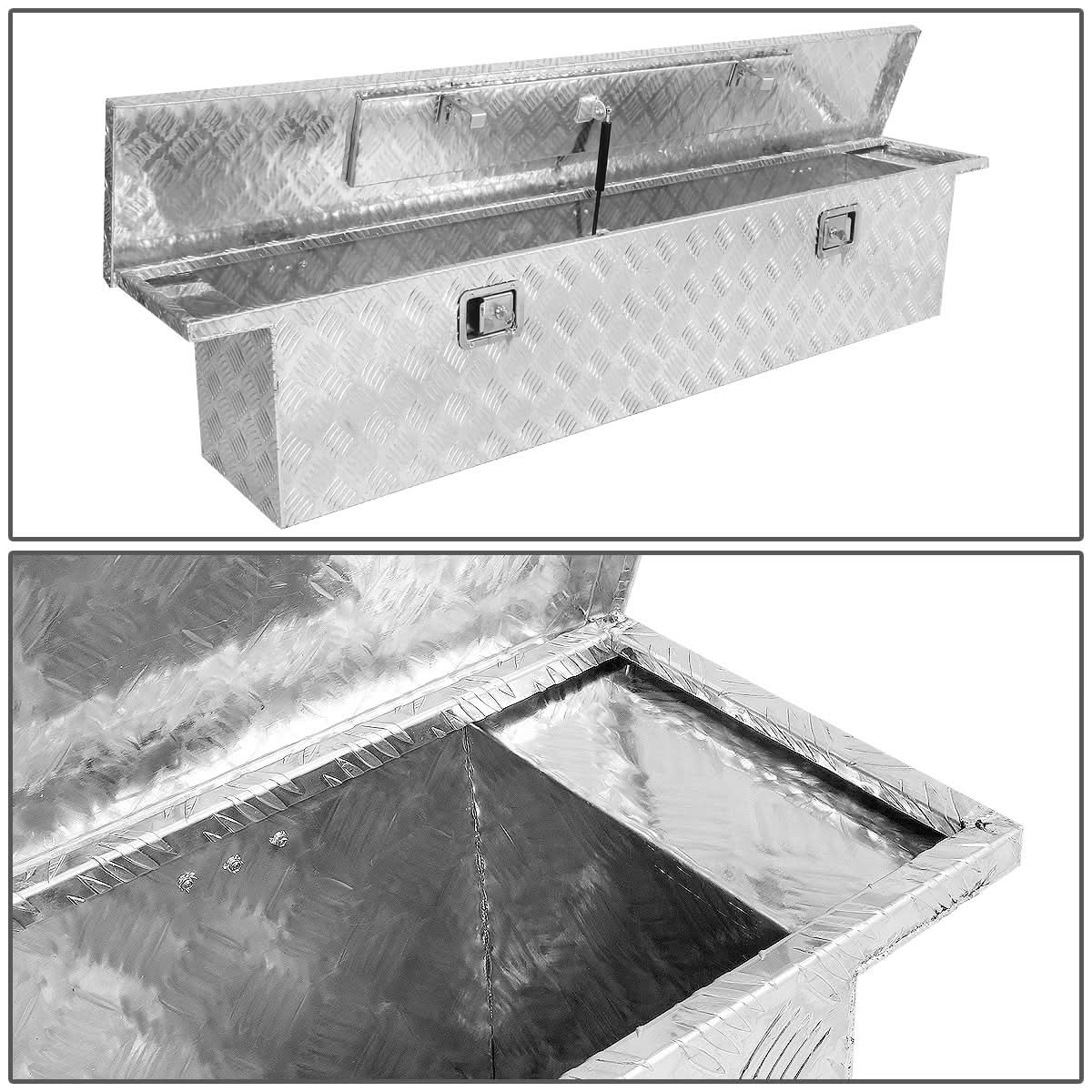 63" Crossover Truck Tool Box with Lock & Key Aluminum
