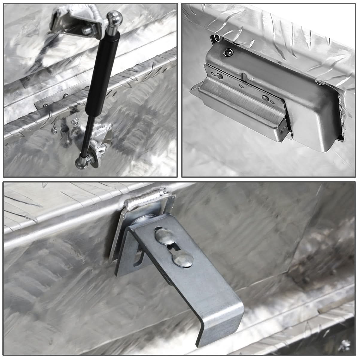 63" Crossover Truck Tool Box with Lock & Key Aluminum