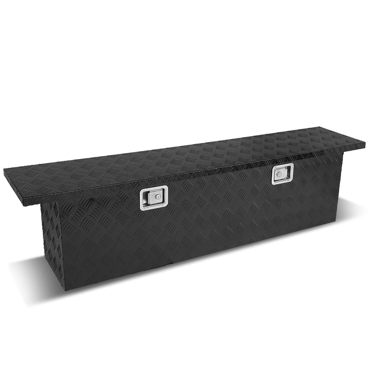63" Crossover Truck Tool Box with Lock - Aluminum Black