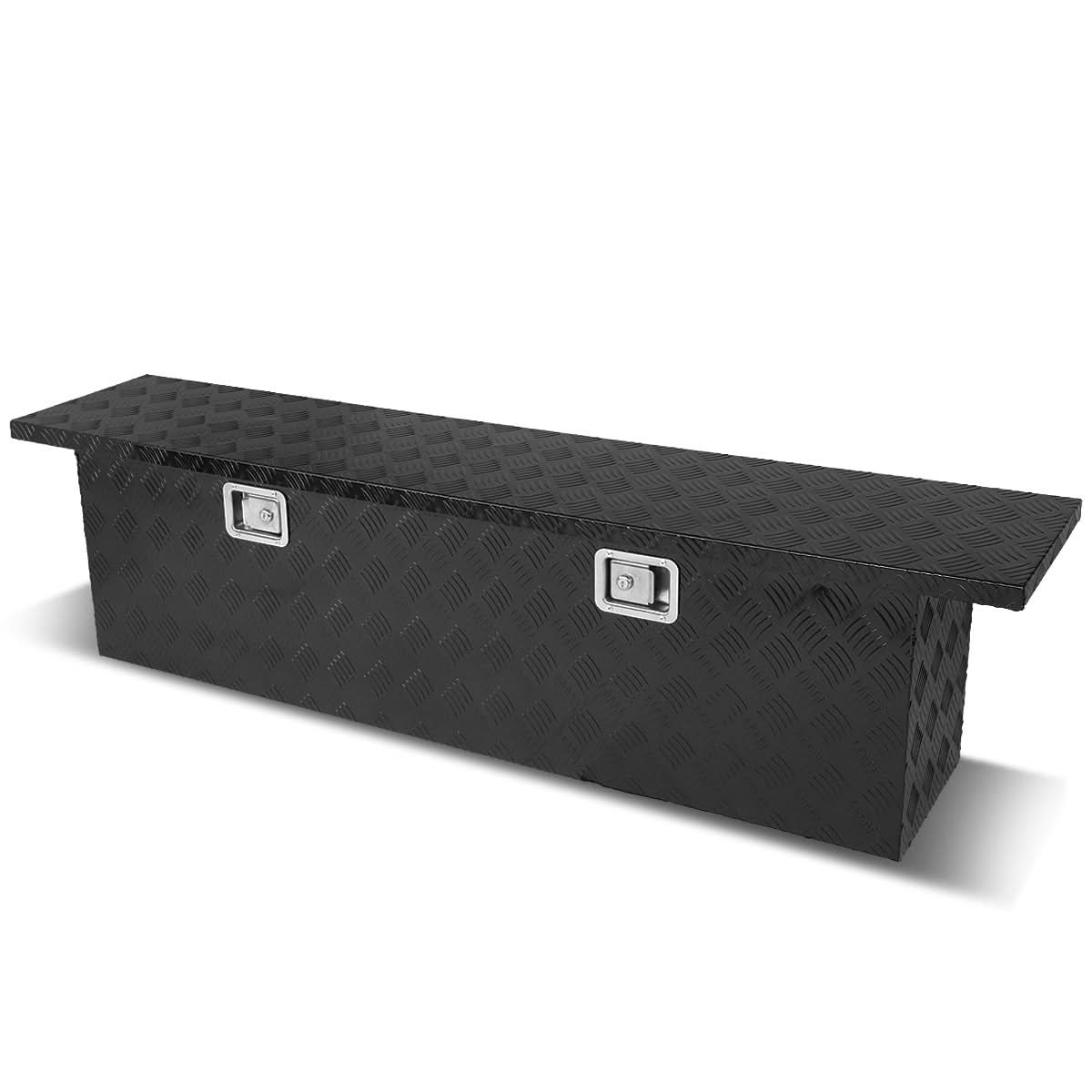 63" Crossover Truck Tool Box with Lock - Aluminum Black