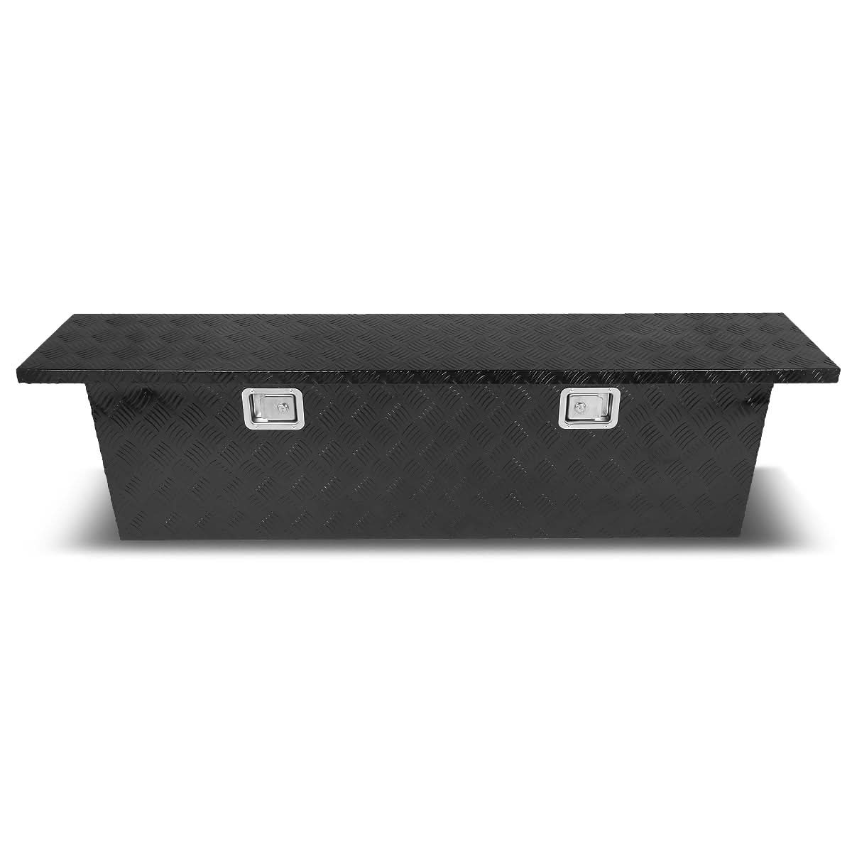 63" Crossover Truck Tool Box with Lock - Aluminum Black