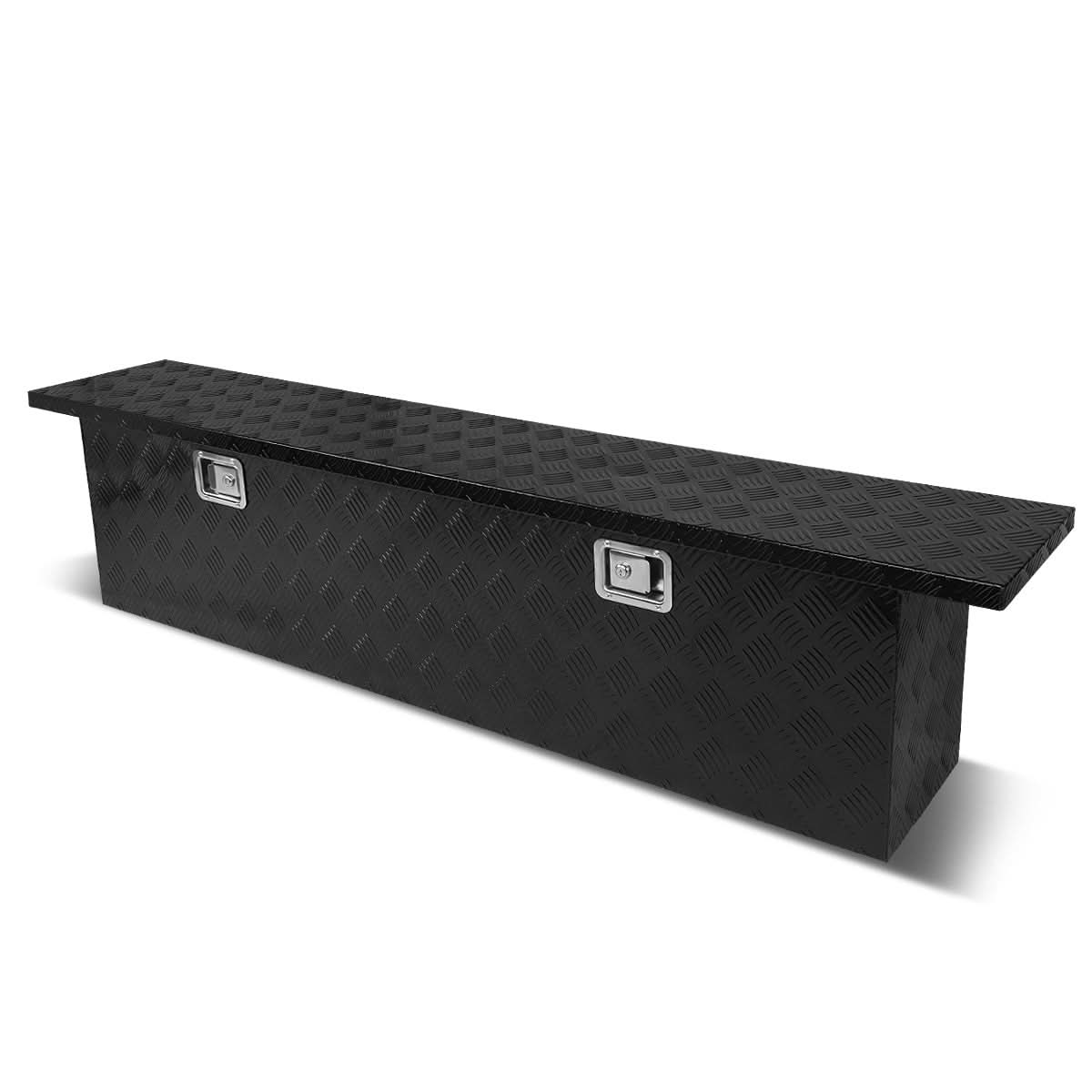 69" Crossover Truck Tool Box with Lock & Key - Aluminum