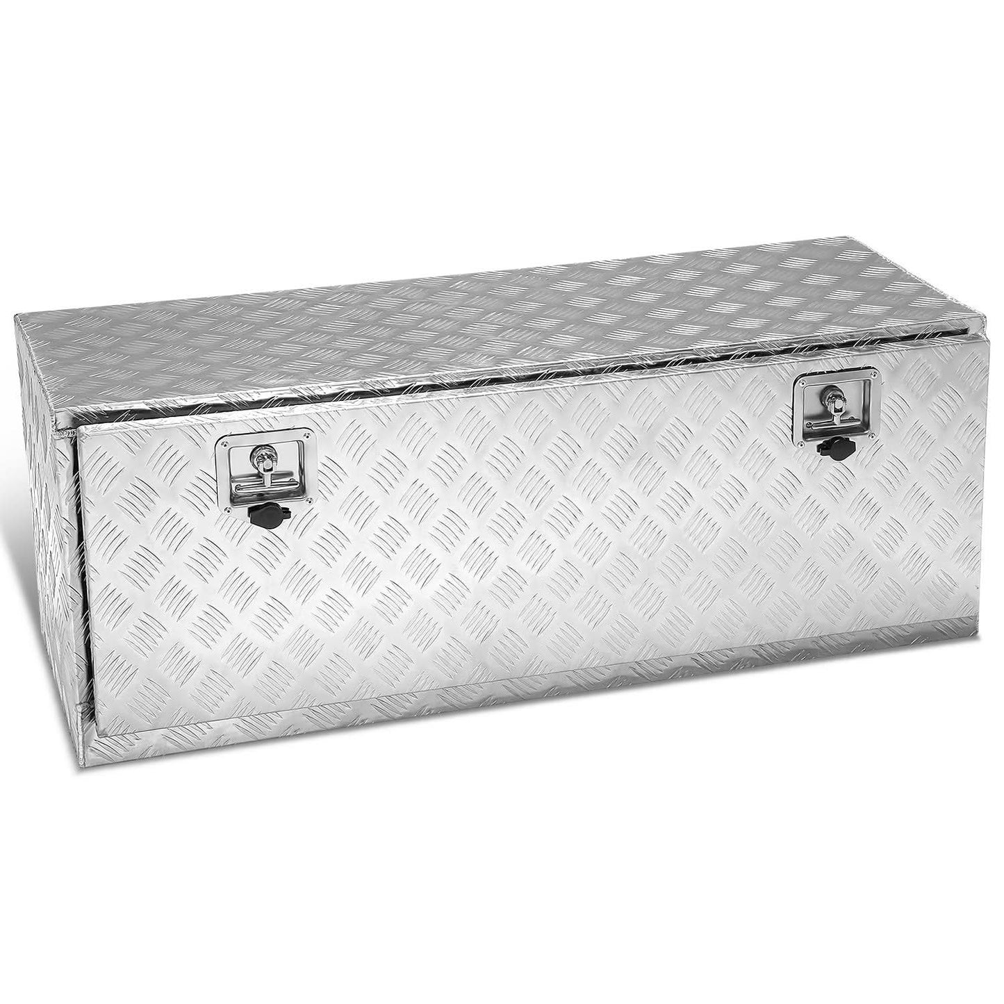 Universal Truck Trailer Tool Box w/ Lock 47" x 18" x 18" Aluminum