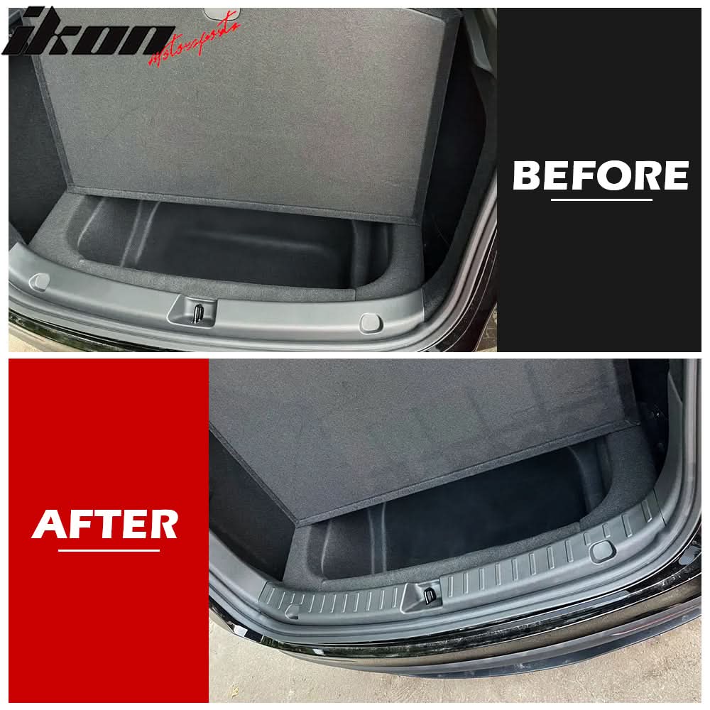 2020-2023 Tesla Model Y Black Rear Trunk Bumper Sill Guard TPE + PP