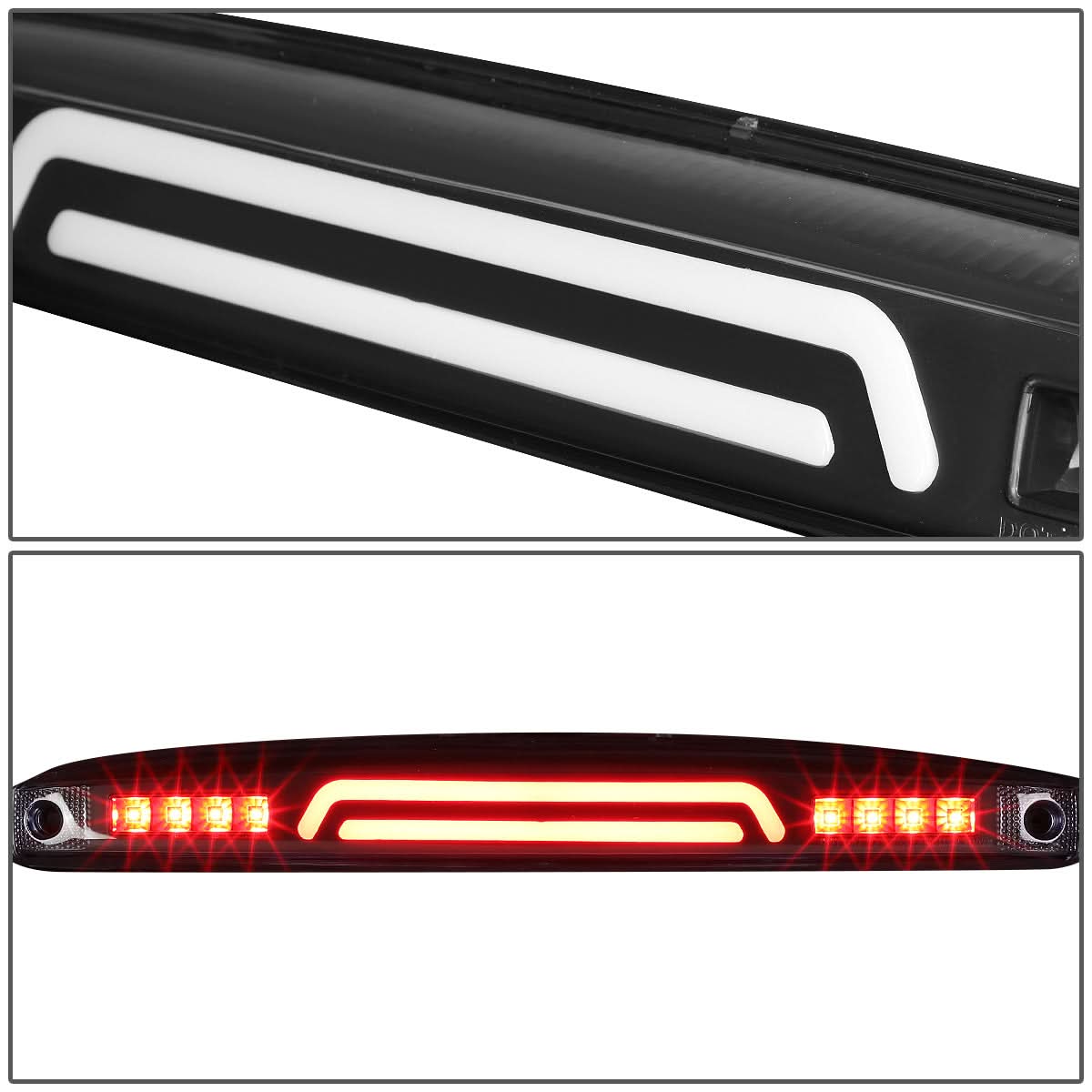 2003-2006 Dodge Ram 2500 3500 3D LED Tailgate Brake Light - Black