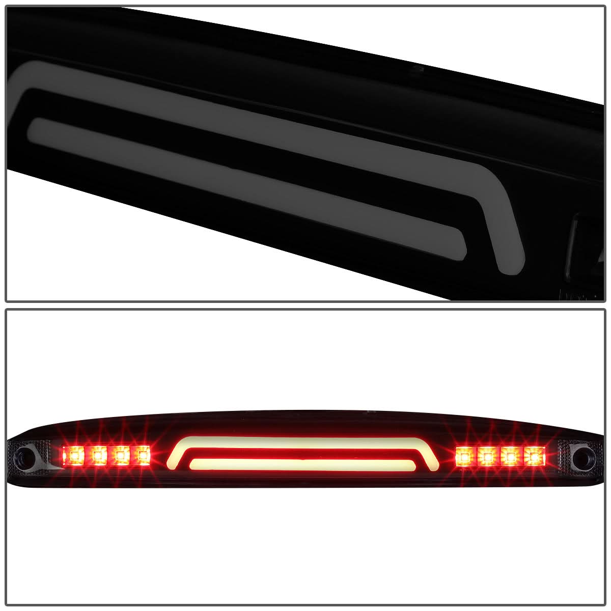 03-06 Dodge Ram 2500 3500 3D LED Tailgate Brake Light Black Smoke
