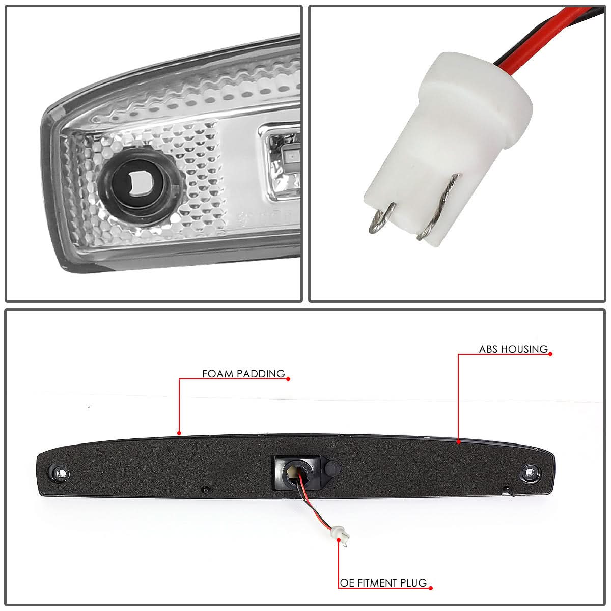 2003-2006 Dodge Ram 2500 3500 3D LED Chrome Tailgate Brake Light