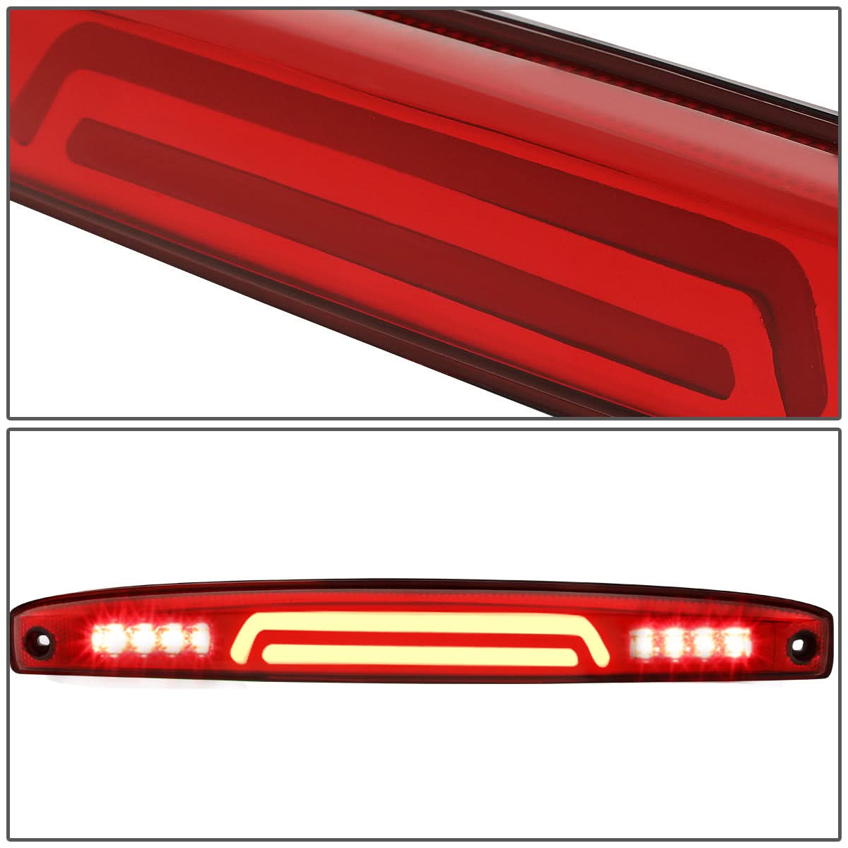 03-06 Dodge Ram 2500 3500 3D LED Tailgate Brake Light Red
