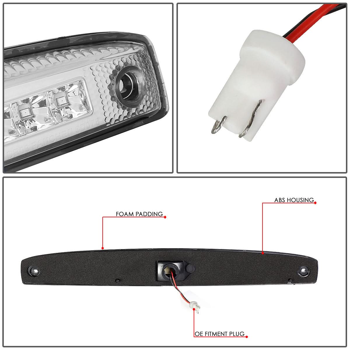 03-06 Dodge Ram 2500 3500 LED Sequential Tailgate Brake Light Chrome