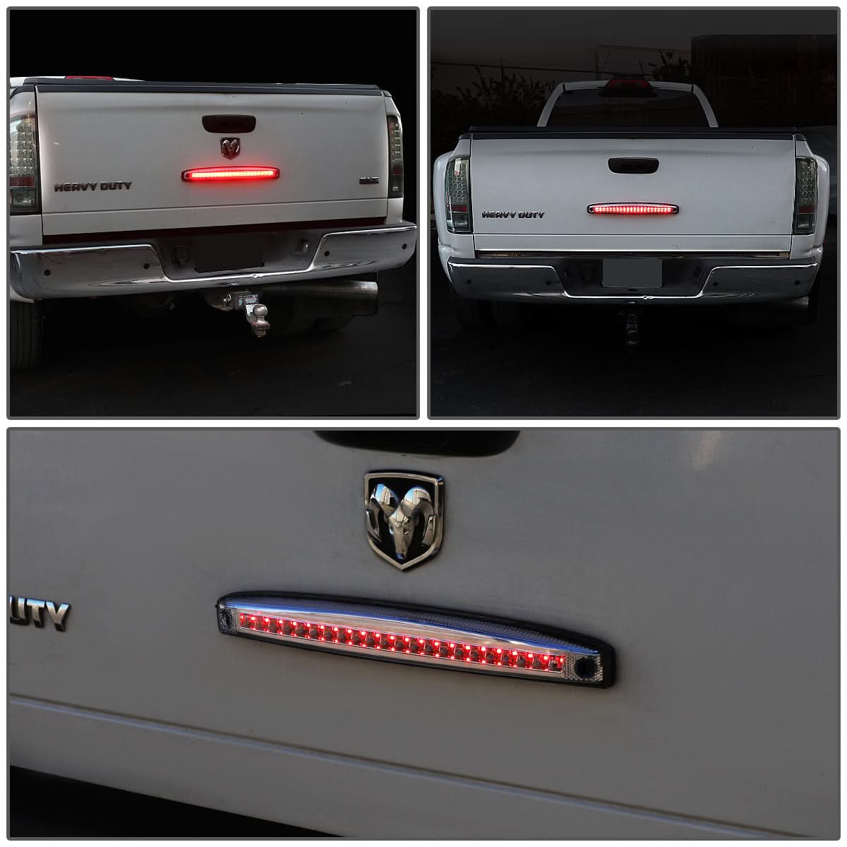 03-06 Dodge Ram 2500 3500 LED Sequential Tailgate Brake Light Chrome