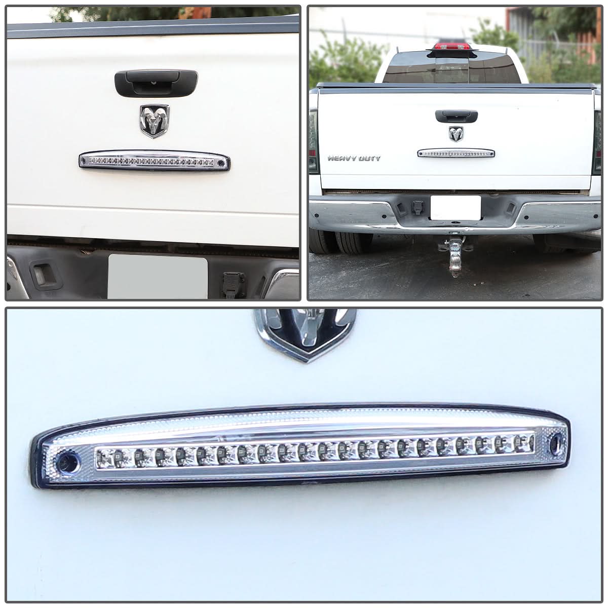 03-06 Dodge Ram 2500 3500 LED Sequential Tailgate Brake Light Chrome
