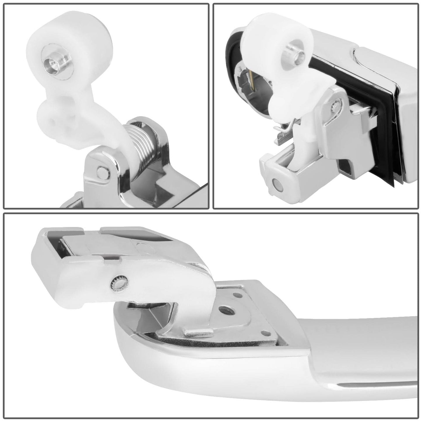 02-06 Honda CR-V Door Handle Covers w/ Keyhole Chrome